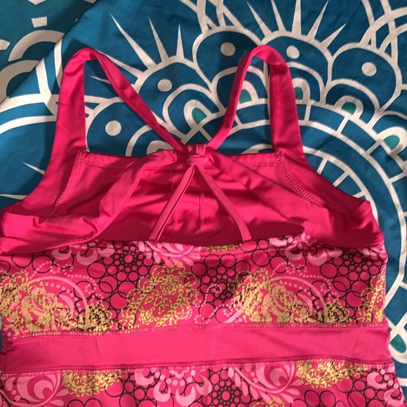 SOYBU pink paisley athletic dress with shelf bra size small - Picture 7 of 8